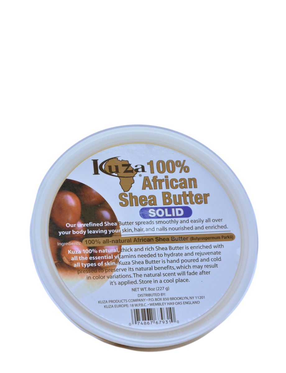 KUZA 100% AFRICAN SHEA BUTTER SOLID WHITE 