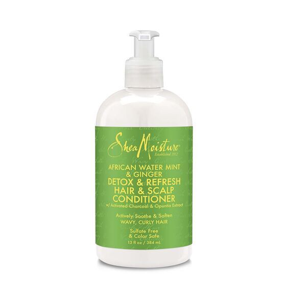 SHEA MOISTURE AFRICAN WATER MINT & GINGER DETOX & REFRESH HAIR & SCALP  CONDITIONER | Products  EN